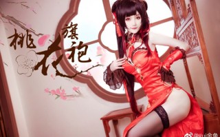 《约会大作战》的“旗袍版”时崎狂三cosplay，yui金鱼展现其优雅之美