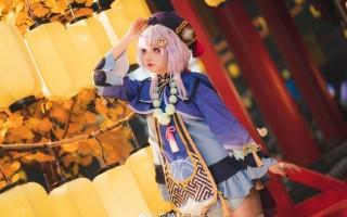 花崎Makura cos《原神》七七，可爱迷人小僵尸魅力爆棚！