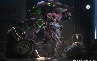 芊川一笑_MNK cos 作品 | 芊川一笑_MNK《守望先锋》D.Va 的 cos 图集