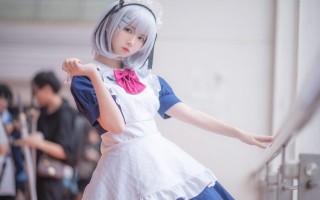 coser@鳗鱼霏儿在《约会大作战》中化身“女仆版”鸢一折纸